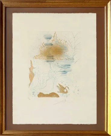 Drypoint Dali - La Pagode (The Pagoda)