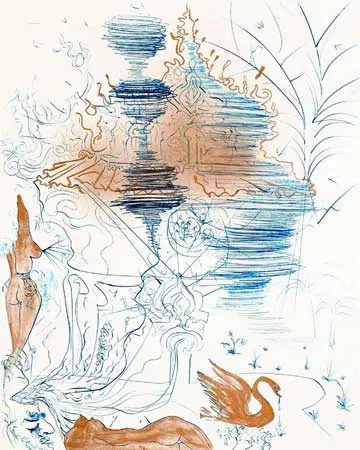 Etching Dali - La Pagode (The Pagoda)
