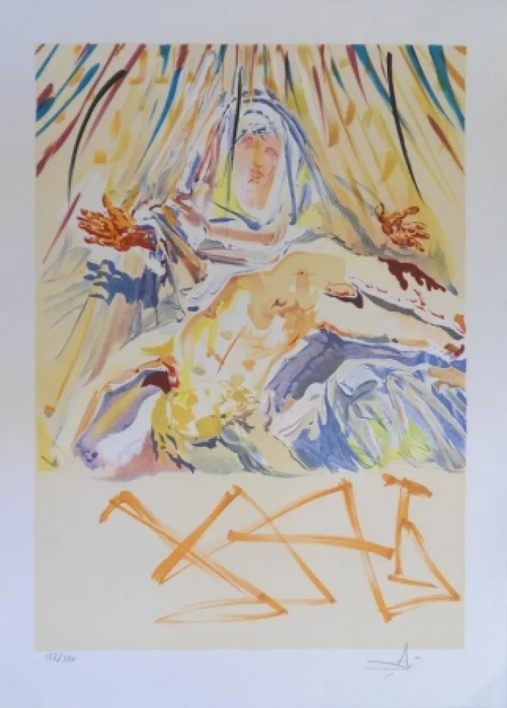 Lithograph Dali - La Pieta Nera