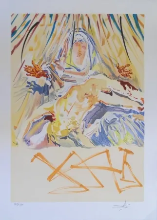 Lithograph Dali - La Pieta Nera