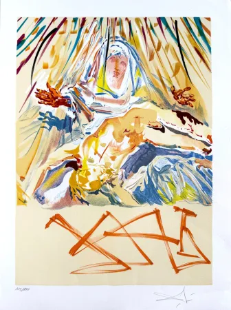 Lithograph Dali - La Pietà nera (The Black Madonna)