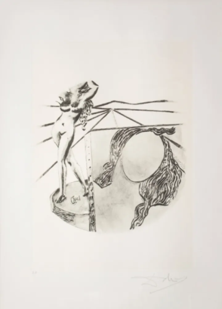 Lithograph Dali - La Pittura