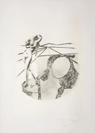 Lithograph Dali - La Pittura