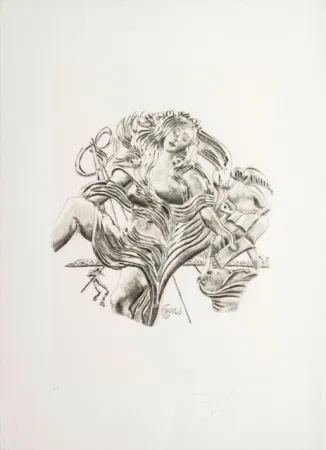 Lithograph Dali - La Poesia