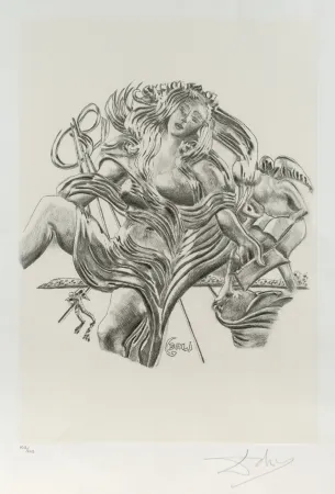 Lithograph Dali - La poesía