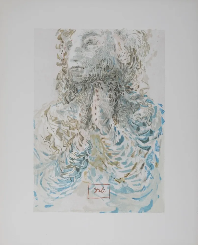 Lithograph Dali - La Prescience divine