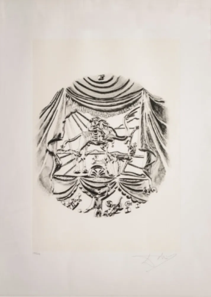Lithograph Dali - La Recitazione