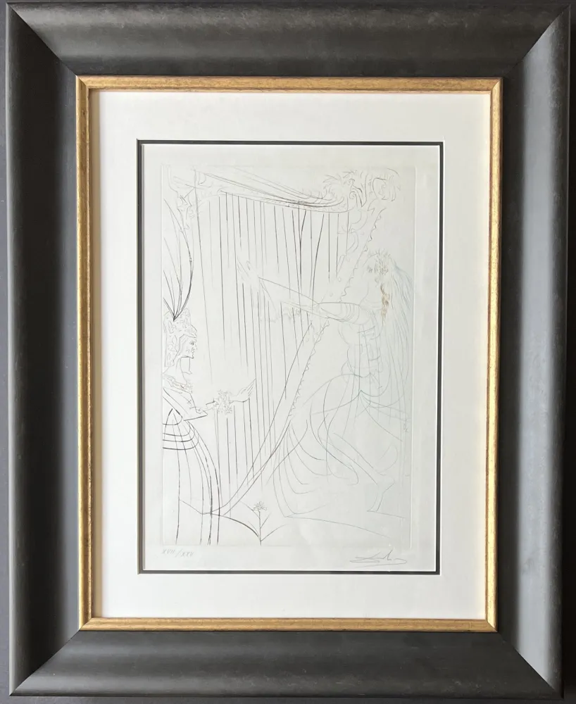 Etching Dali - La Reine Iseult et sa fille