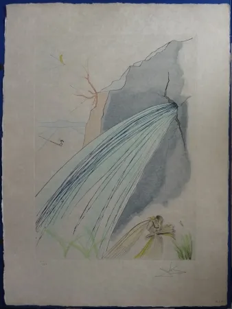 Engraving Dali - La source