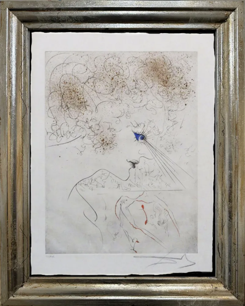 Drypoint Dali - La Tête 