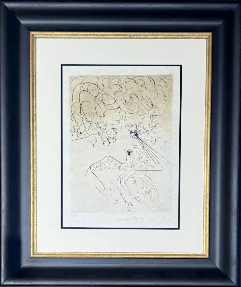 Etching Dali - La Tête
