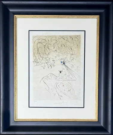 Etching Dali - La Tête