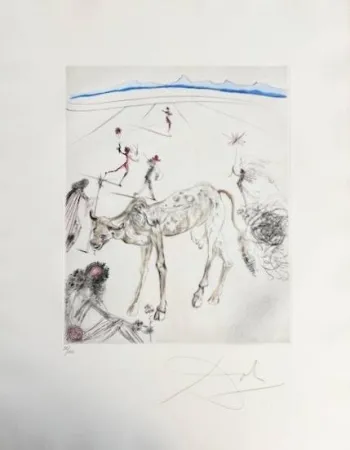 Drypoint Dali - La Vache sacrée (The Sacred Cow)