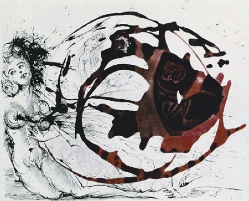 Etching Dali - La Voie Lactee (The Milky Way)