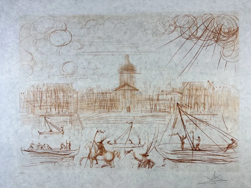 Engraving Dali - L’Academie de Paris