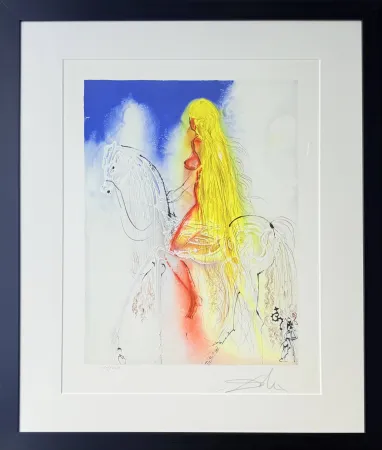 Lithograph Dali - Lady Godiva