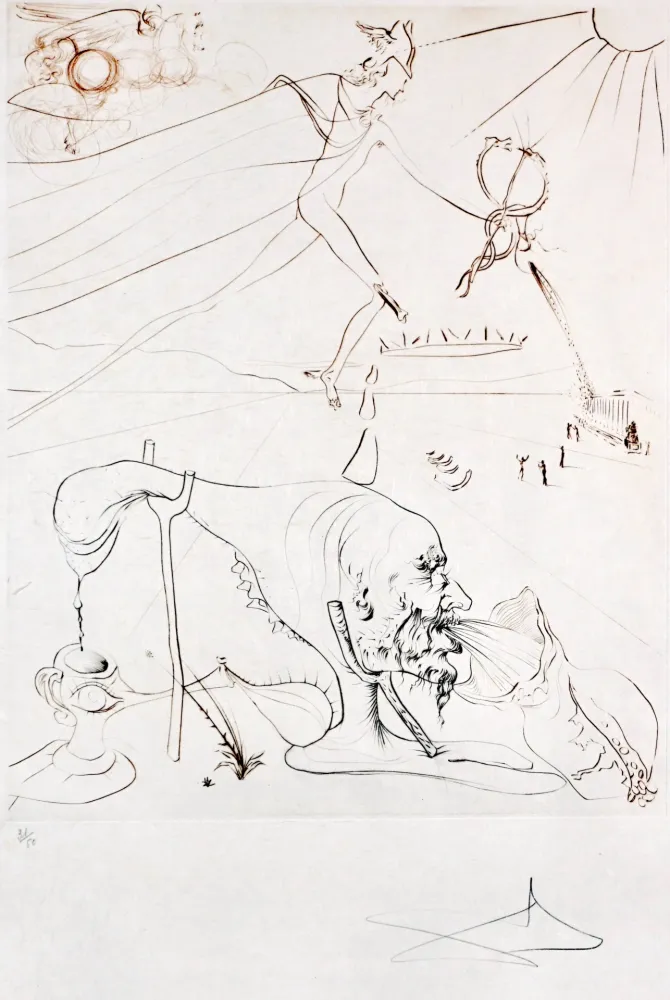 Etching Dali - L'Alchimie