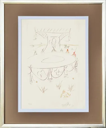 Drypoint Dali - Lancelot, comrade of the Round Table
