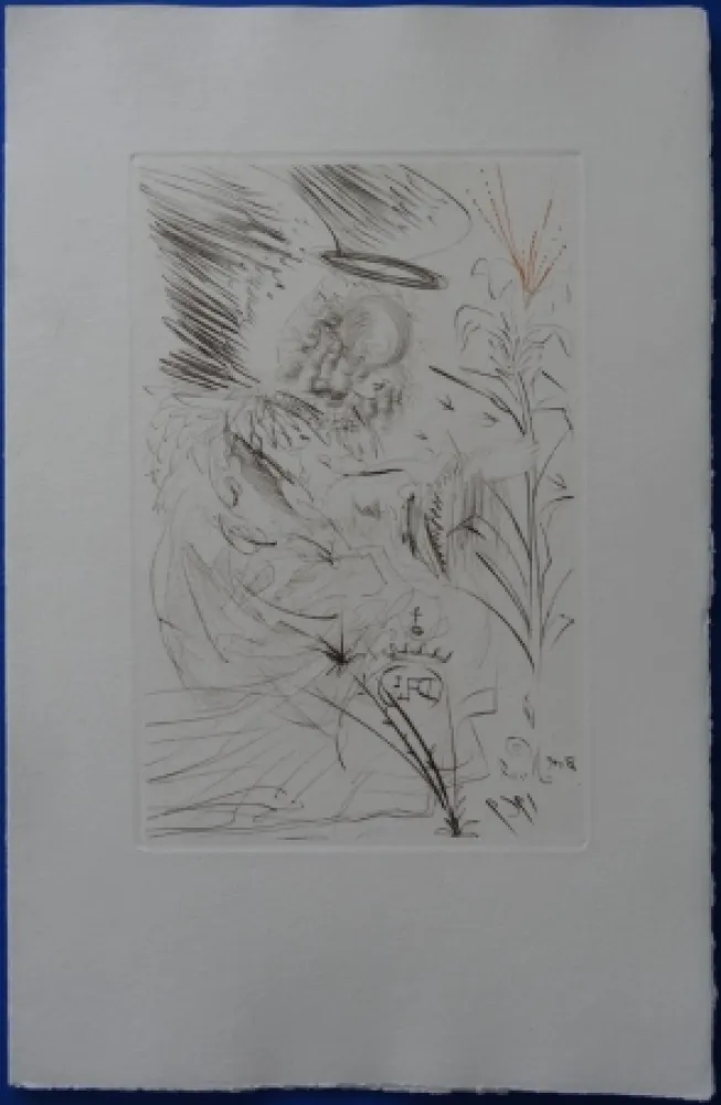 Engraving Dali - L'Ange