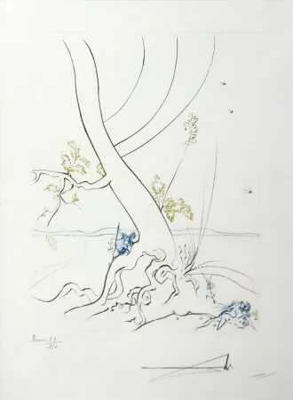 Engraving Dali - L'ARBREDE CONNAISSANCE (THE TREE OF KNOWLEDGE)
