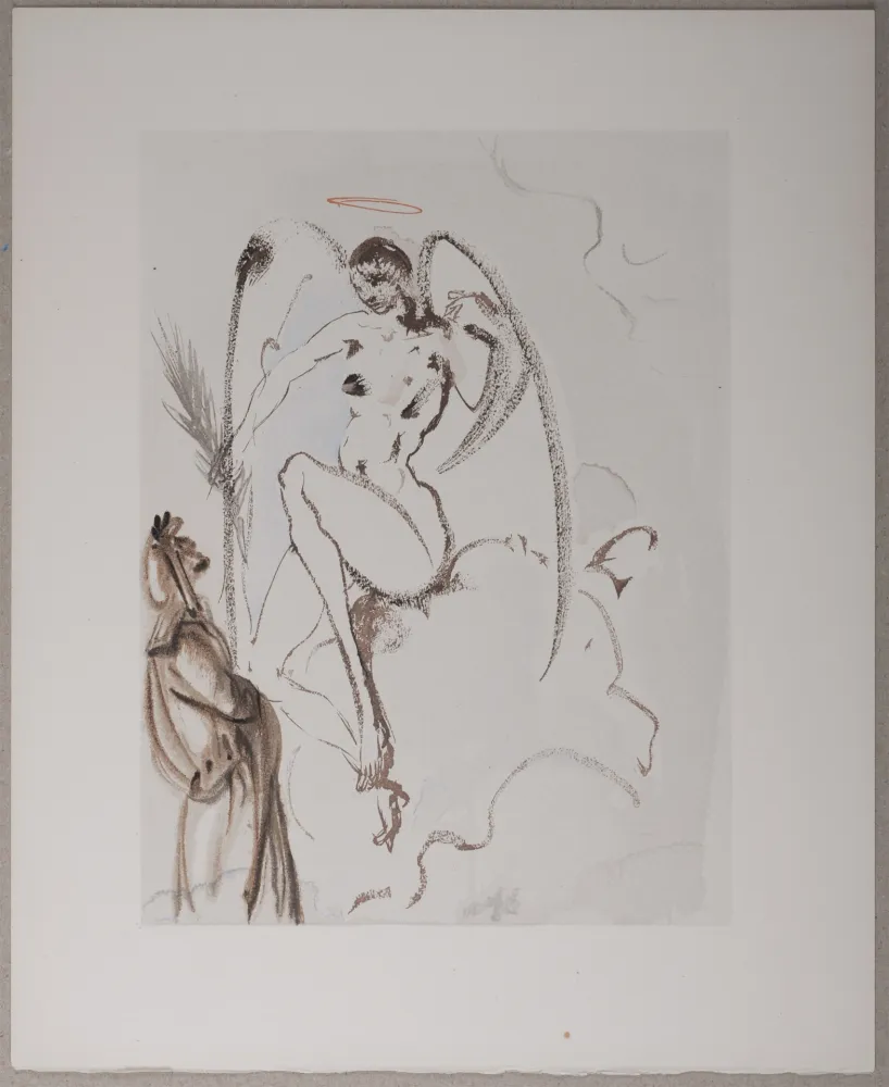 Lithograph Dali - L’Archange Gabriel