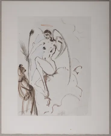 Lithograph Dali - L’Archange Gabriel