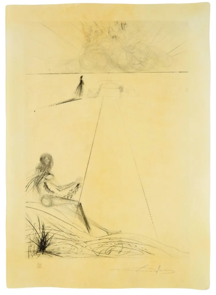 Drypoint Dali - L’Arriveè de la mousson