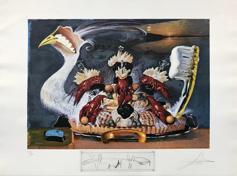 Lithograph Dali - L'ATIVISME DESOXYRIBONUCLEIQUE