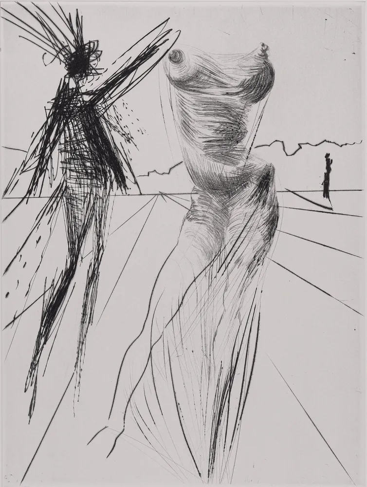 Etching Dali - Le Buste, 1969