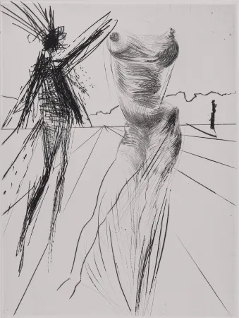 Etching Dali - Le Buste, 1969
