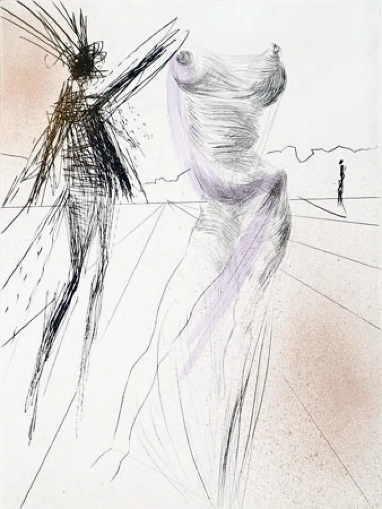 Etching Dali - Le buste