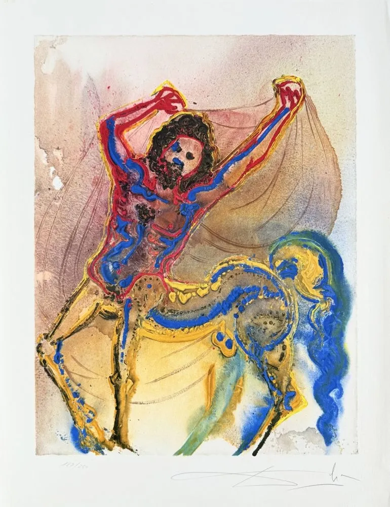 Lithograph Dali - Le centaur de Crête
