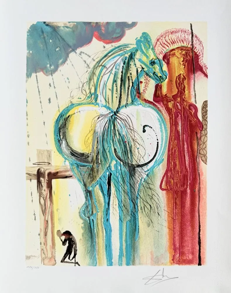 Lithograph Dali - Le centurion