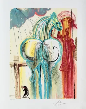 Lithograph Dali - Le centurion