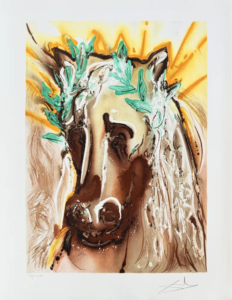 Lithograph Dali - Le cheval du printemps