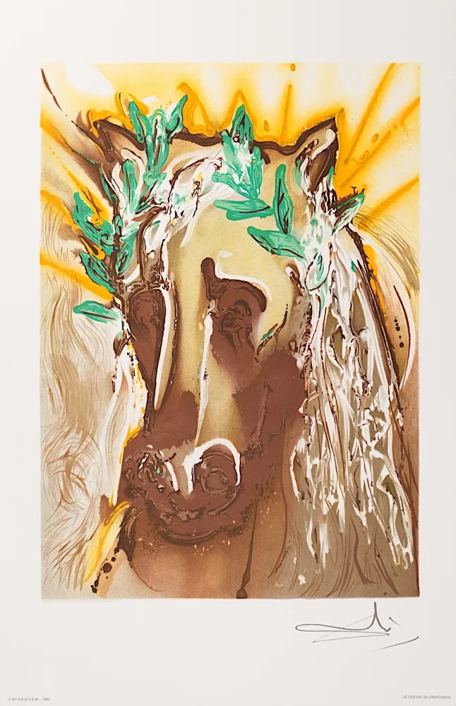 Lithograph Dali - Le Cheval du Printemps (Horse of Spring)