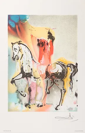 Lithograph Dali - Le Chevalier Chrétien (The Christian Knight)