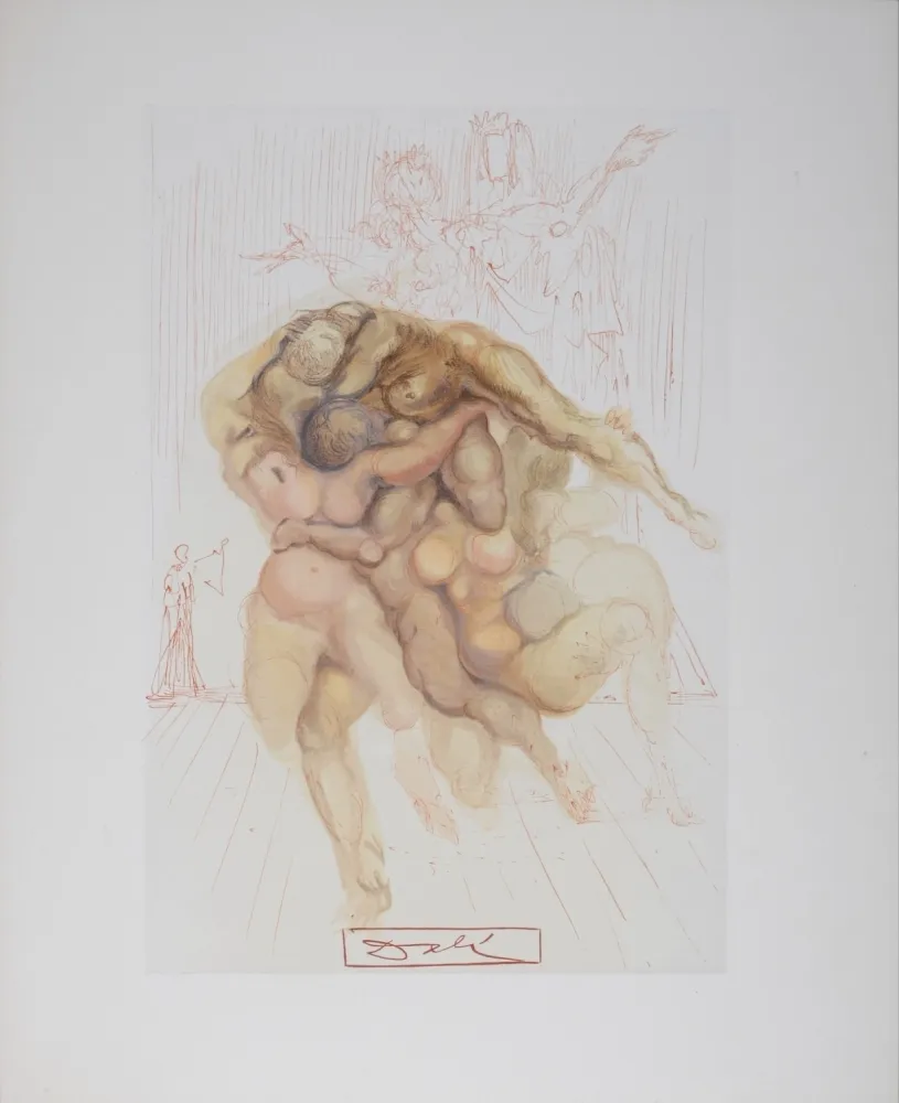 Lithograph Dali - Le Coléreux