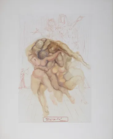 Lithograph Dali - Le Coléreux