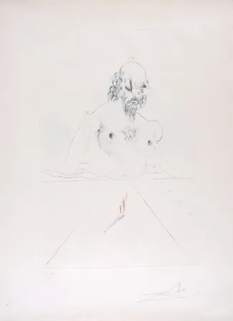 Drypoint Dali - Le Colosse - The Colossus (suite Aurélia)