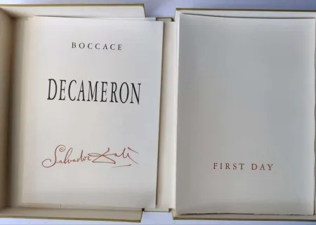 Lithograph Dali - Le Décaméron (1972) english , E.A