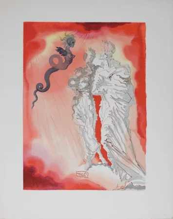 Lithograph Dali - Le Diable noir
