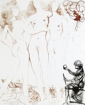 Etching Dali - Le Jugement de Paris (The Judgment of Paris)