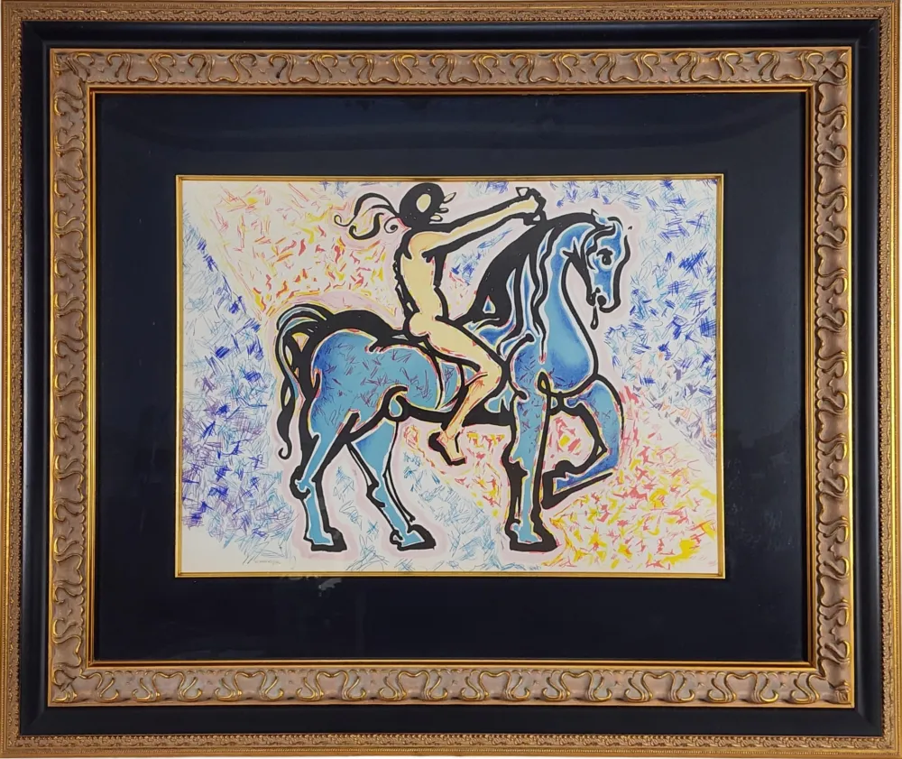 Lithograph Dali - Le Jungle Humaine Le Cavalier