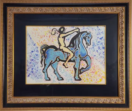 Lithograph Dali - Le Jungle Humaine Le Cavalier