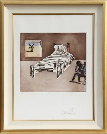 Etching Dali - Le Legacy from Historia de Don Quichotte de la Mancha