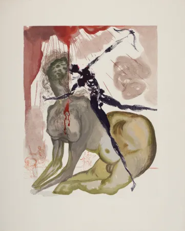 Woodcut Dali - Le Minautore, 1963