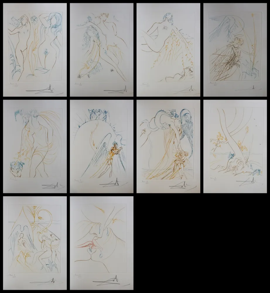 Etching Dali - Le Paradis Terrestre Complete Suite