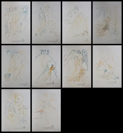 Etching Dali - Le Paradis Terrestre Complete Suite