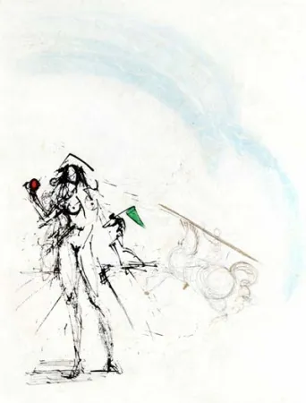 Etching Dali - Le Pecheur (The Angler)